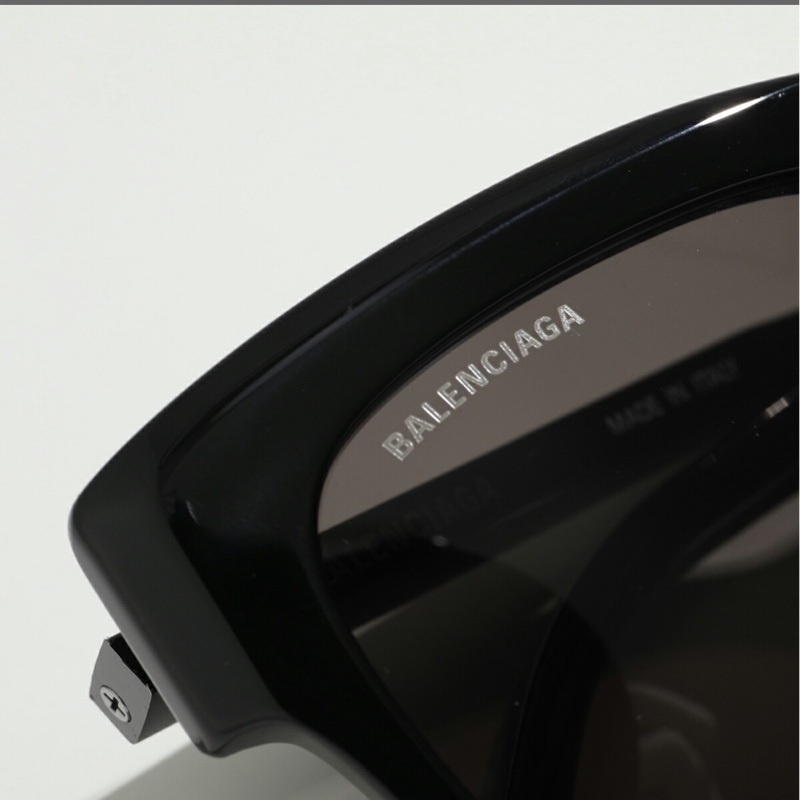 BALENCIAGA 男女 方形太陽眼鏡 BB0160S 標誌框眼鏡黑框 墨鏡-5
