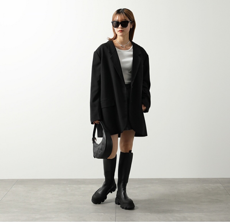 BALENCIAGA 男女 方形太陽眼鏡 BB0160S 標誌框眼鏡黑框 墨鏡-9