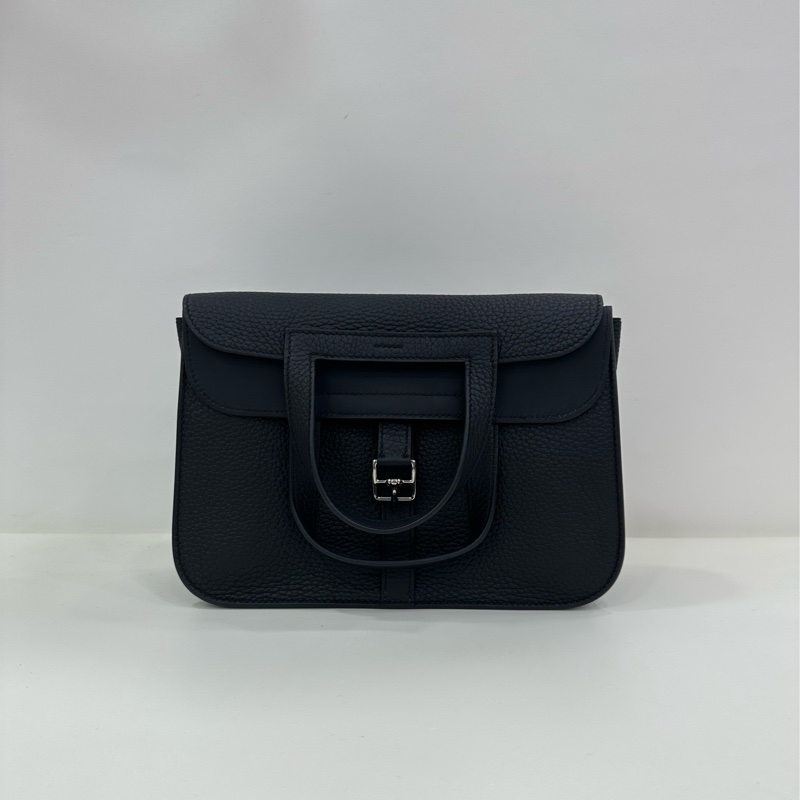 Hermes Halzan25 黑銀 B刻 有購證 99新-1