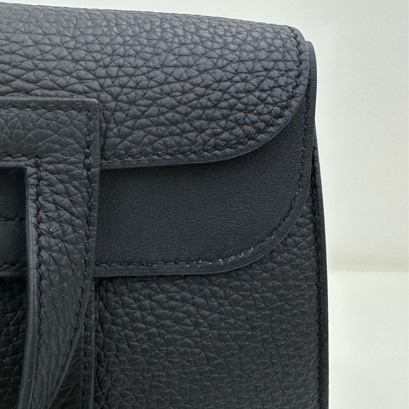 Hermes Halzan25 黑銀 B刻 有購證 99新-11