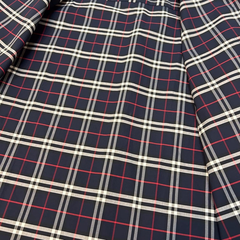 BURBERRY英國黑標男款海軍藍格紋襯衫-8