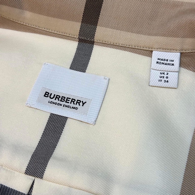 BURBERRY英國黑標格紋長襯衫-11