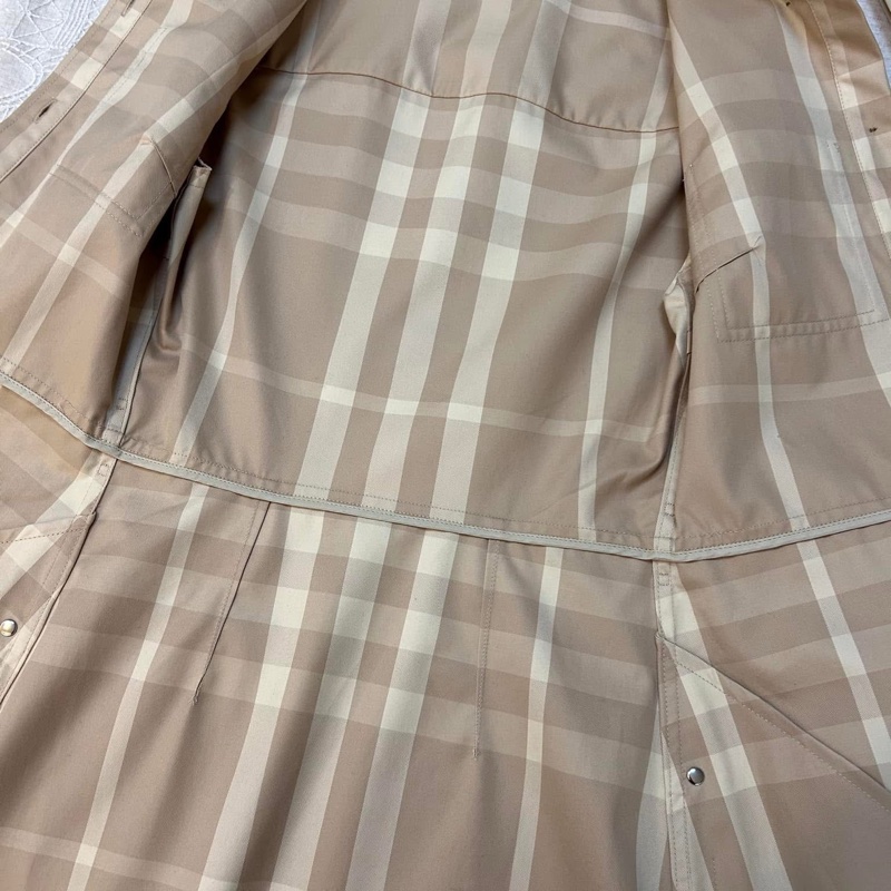 BURBERRY英國黑標米色格紋洋裝-12