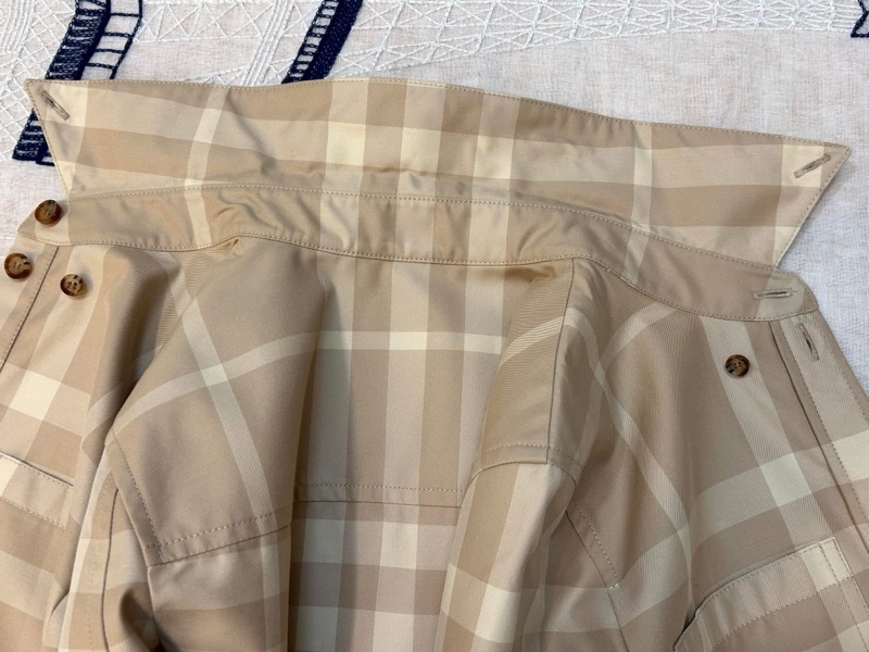 BURBERRY英國黑標米色格紋洋裝-15