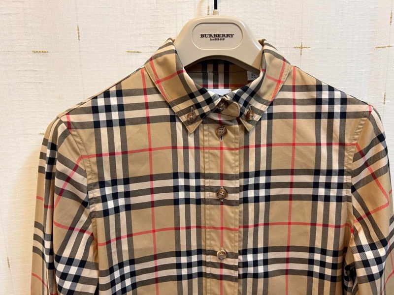 BURBERRY英國黑標復古格紋洋裝-5