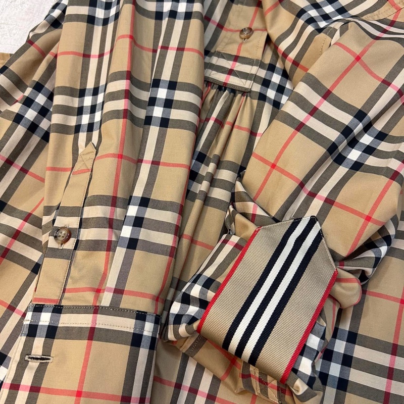 BURBERRY英國黑標復古格紋洋裝-8
