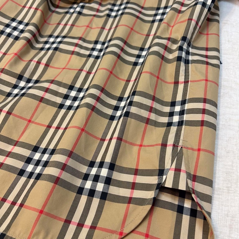 BURBERRY英國黑標復古格紋洋裝-10