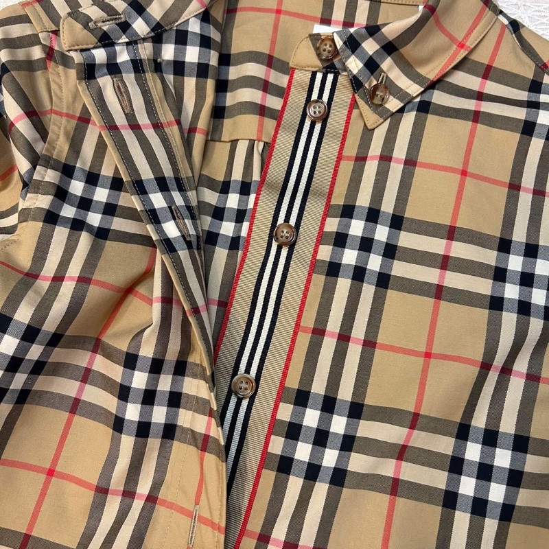 BURBERRY英國黑標復古格紋洋裝-11