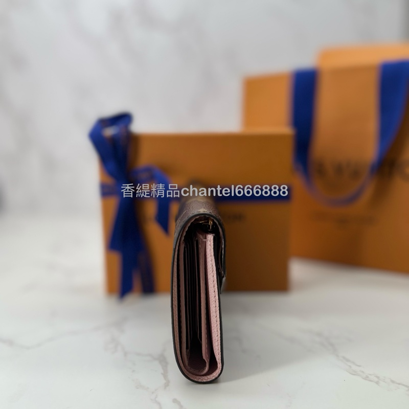 💗香緹國際精品💗 LV 芭蕾粉色內裡 老花短夾-2
