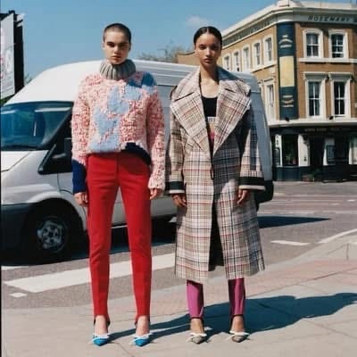 BURBERRY 英國黑標紅色踩腳褲-12