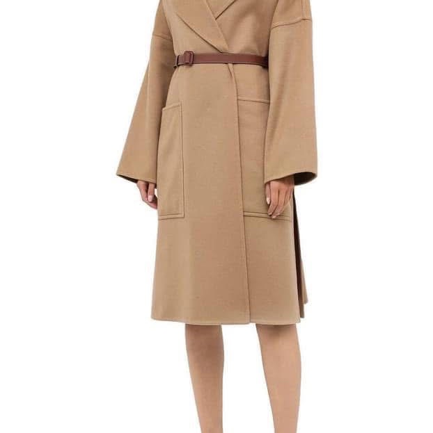 BURBERRY英國黑標蜜色羊絨大衣-0