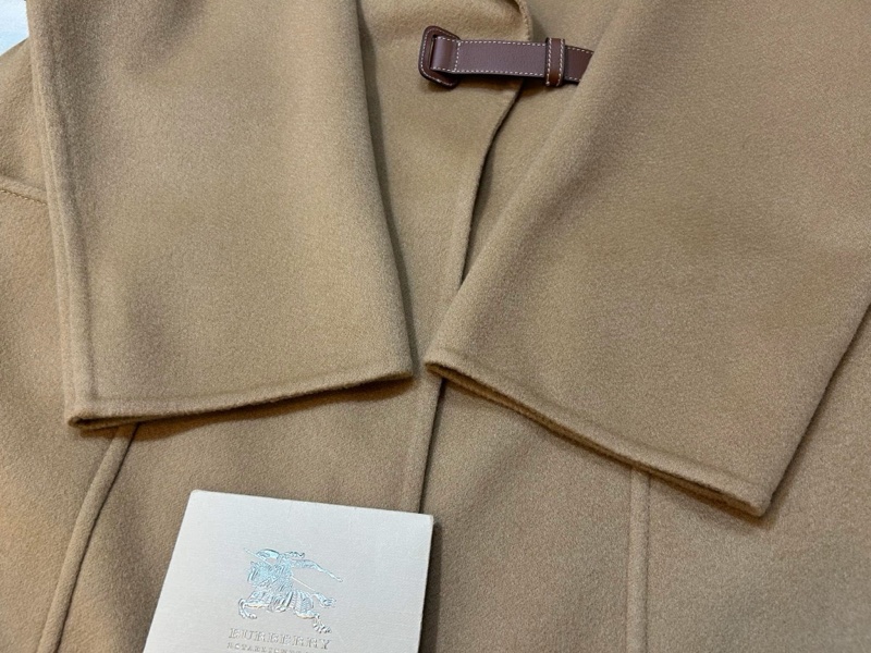 BURBERRY英國黑標蜜色羊絨大衣-9