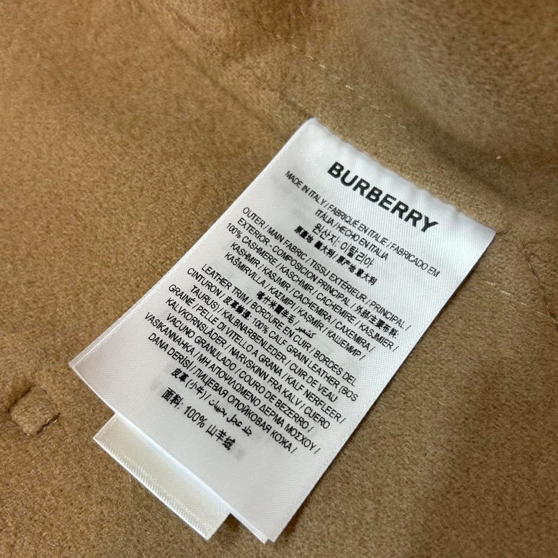 BURBERRY英國黑標蜜色羊絨大衣-13