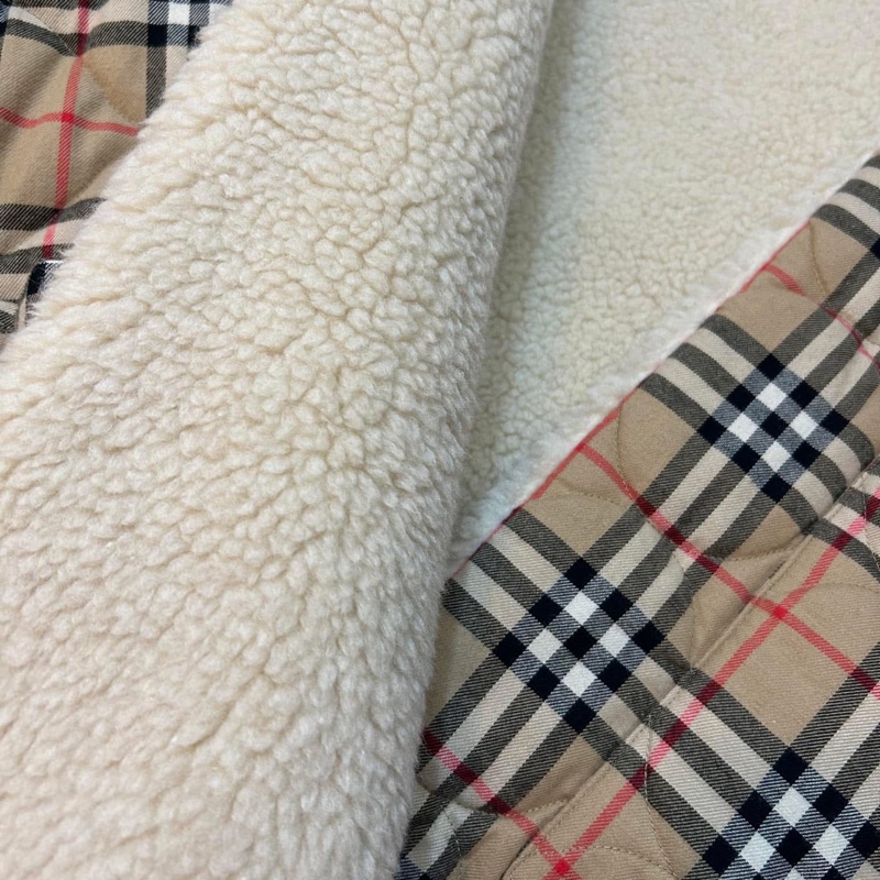 BURBERRY英國黑標經典格紋連帽斗篷-8