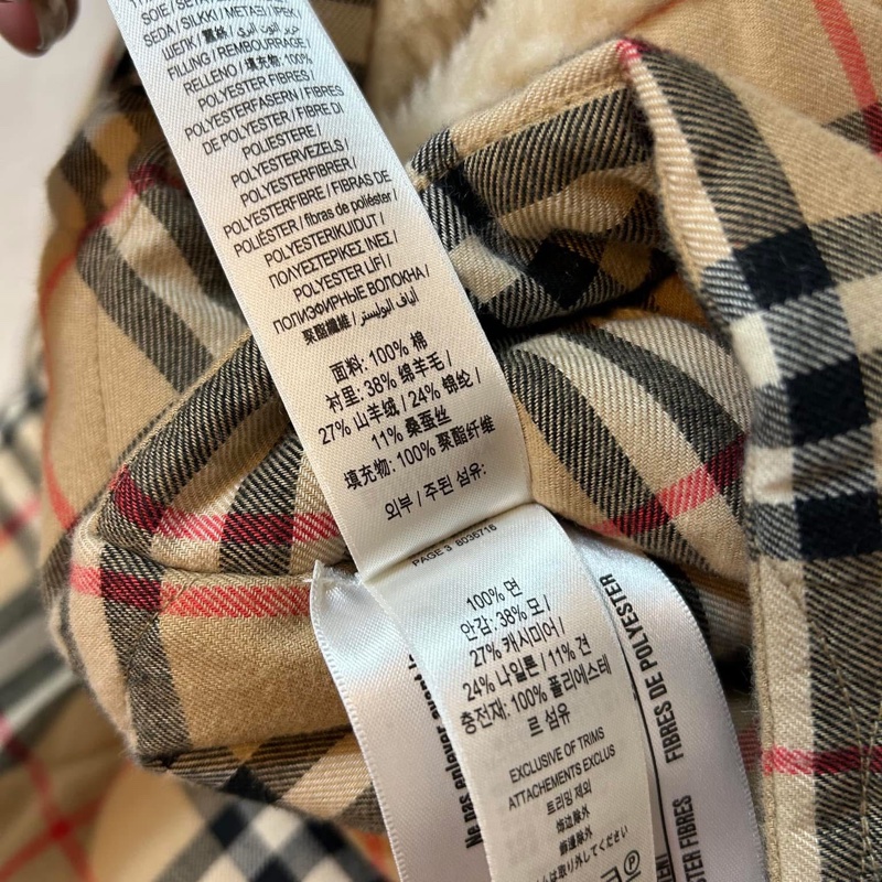 BURBERRY英國黑標經典格紋連帽斗篷-13