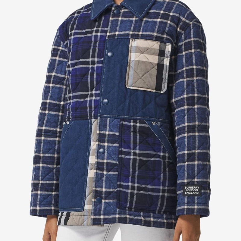 BURBERRY英國黑標牛仔絎縫外套-1