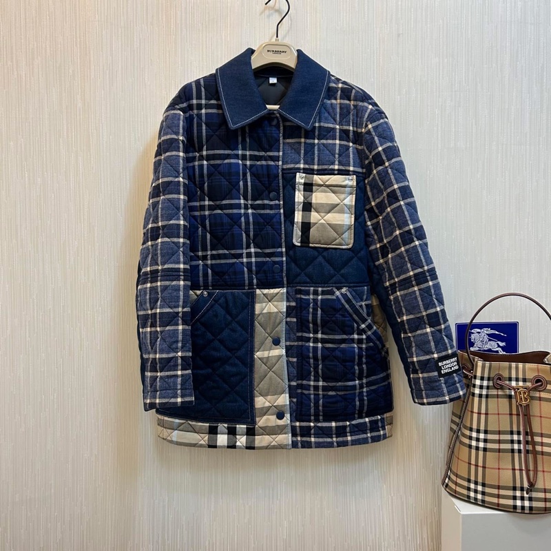 BURBERRY英國黑標牛仔絎縫外套-3