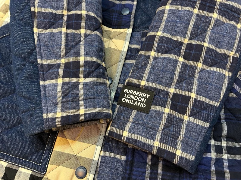 BURBERRY英國黑標牛仔絎縫外套-5
