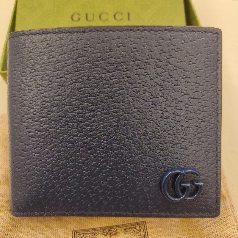 Gucci 男用皮革短夾-0