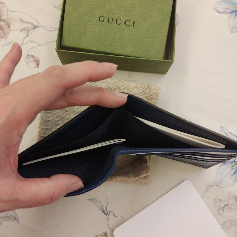 Gucci 男用皮革短夾-6