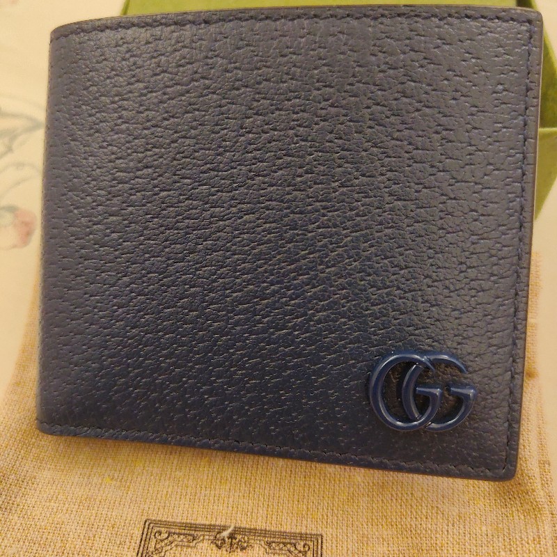 Gucci 男用皮革短夾-7