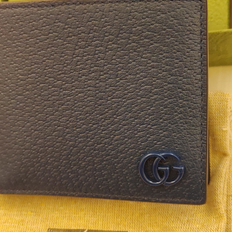 Gucci 男用皮革短夾-8