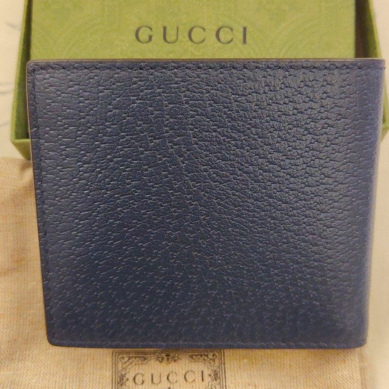 Gucci 男用皮革短夾-9