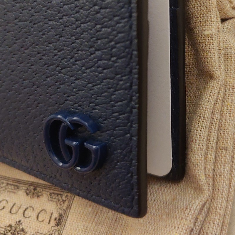 Gucci 男用皮革短夾-11