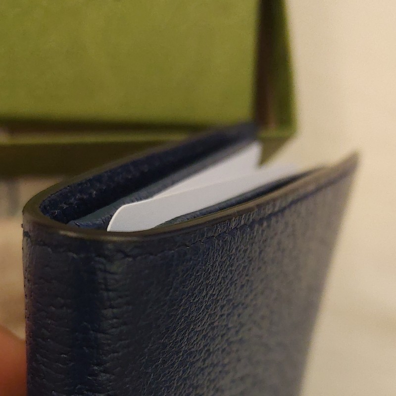 Gucci 男用皮革短夾-12