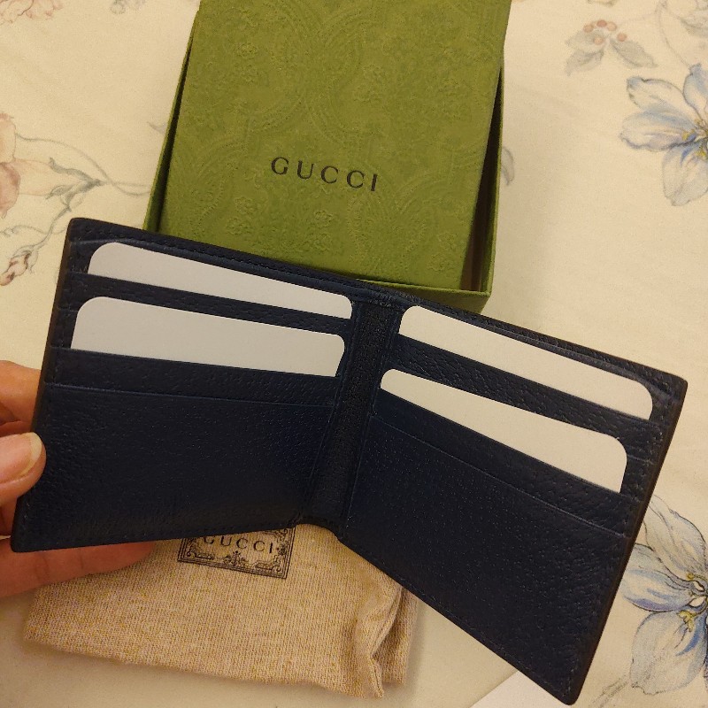 Gucci 男用皮革短夾-17