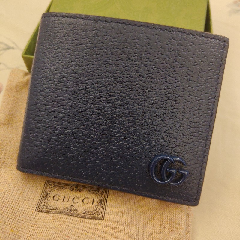 Gucci 男用皮革短夾-20