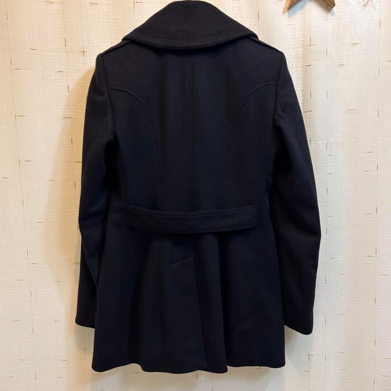 BURBERRY英國黑標黑色羊毛外套-1