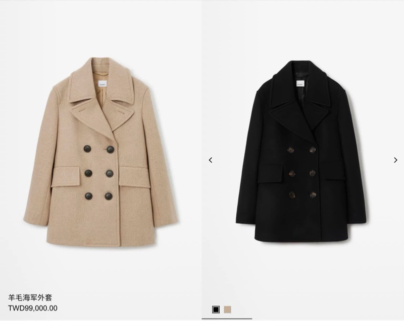 BURBERRY英國黑標黑色羊毛外套-11