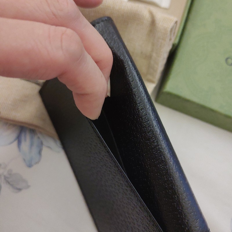 Gucci 男用皮革對開卡包-2