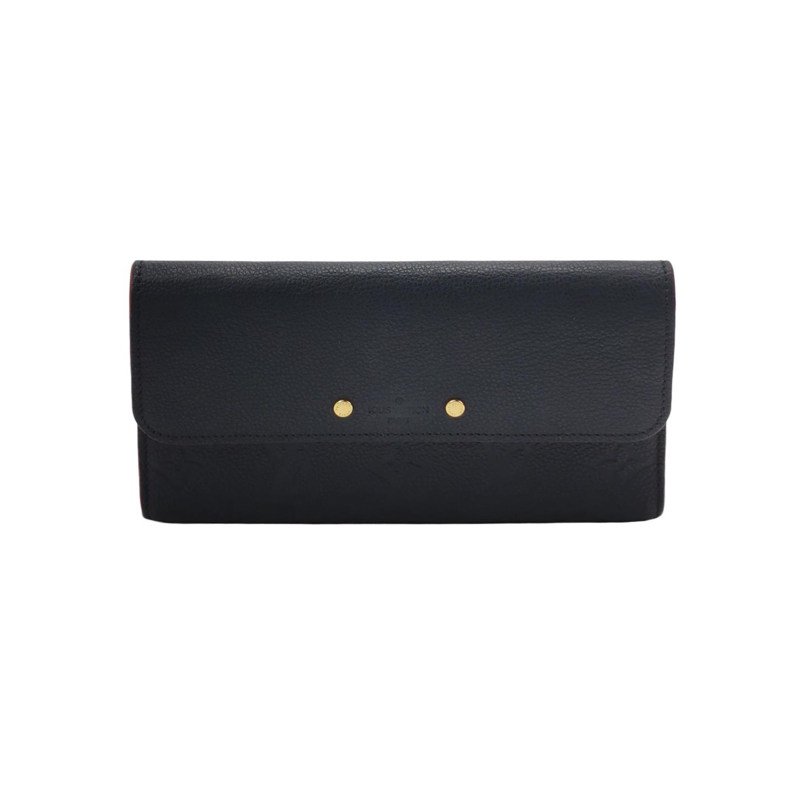 Louis Vuitton (LV) 牛皮 壓花 老花 錢包-0