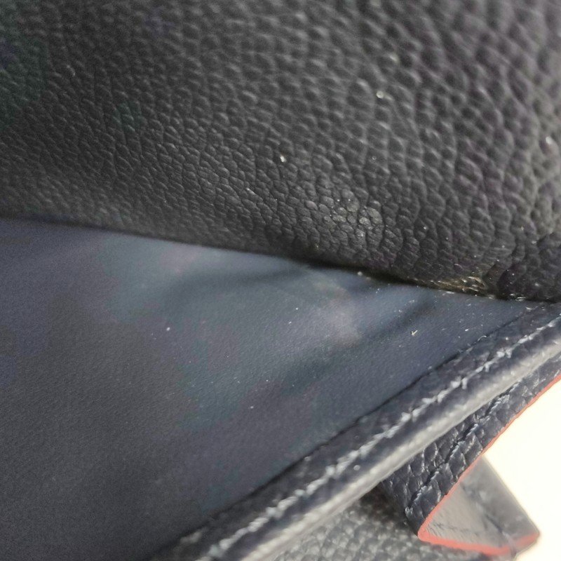 Louis Vuitton (LV) 牛皮 壓花 老花 錢包-17