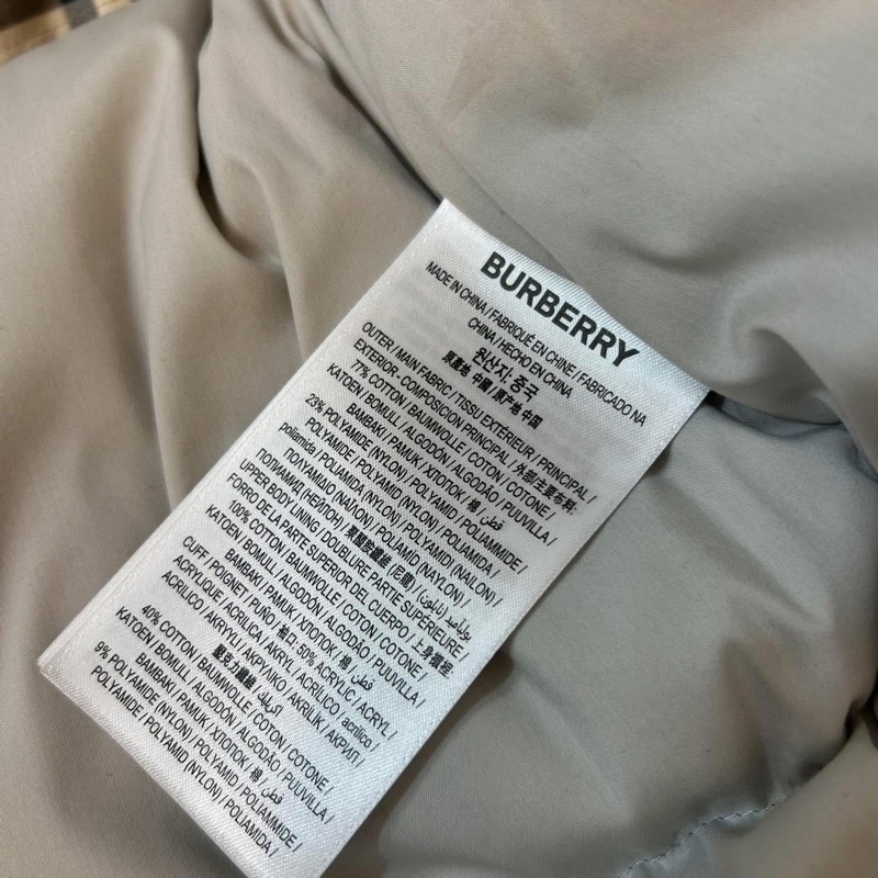 BURBERRY英國黑標石色皮草鵝絨大衣-12