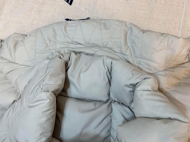 BURBERRY英國黑標石色皮草鵝絨大衣-15