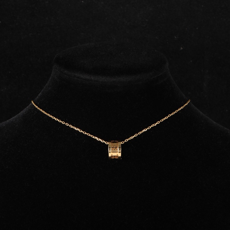 GUCCI(古馳) 18K黃金 黃金 GG 雙G 鏤空 項鏈 18K-0