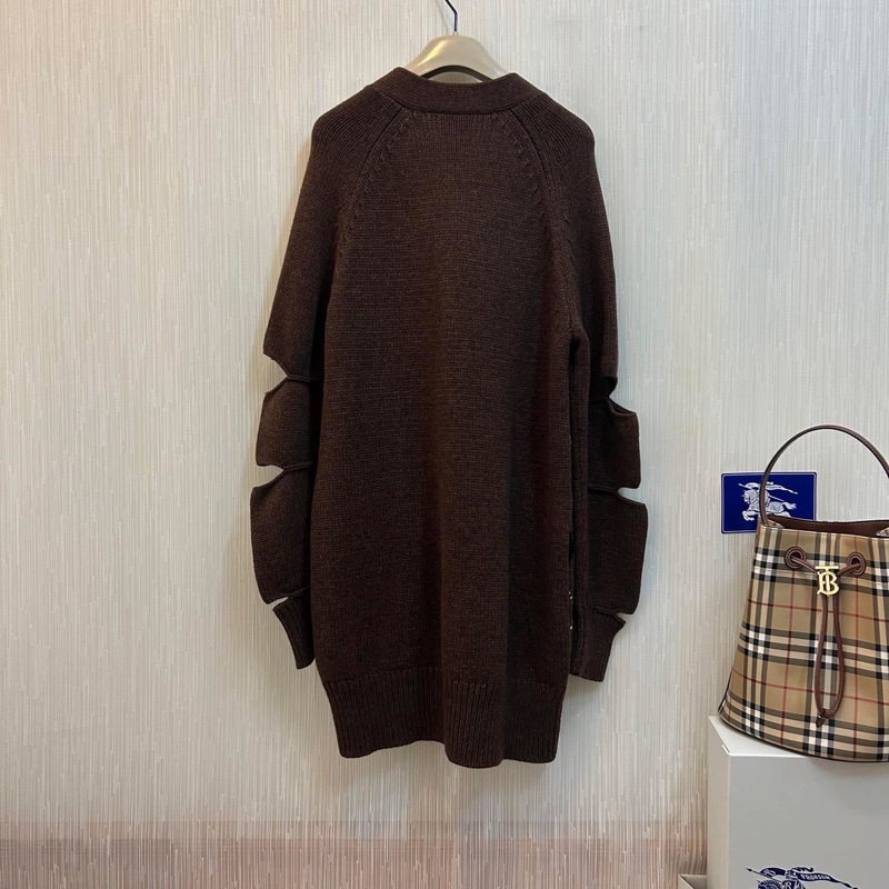 BURBERRY英國黑標菱形嵌花羊毛混紡外套-5