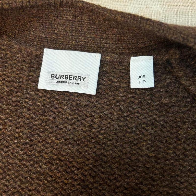 BURBERRY英國黑標菱形嵌花羊毛混紡外套-11