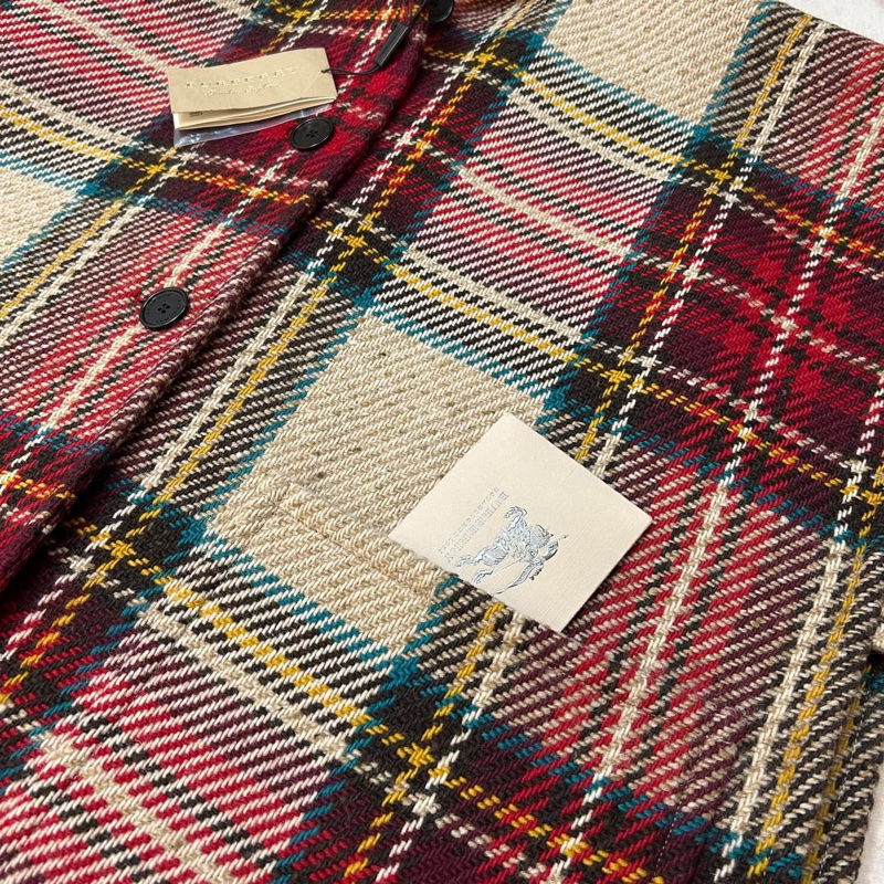 BURBERRY英國黑標經典格紋連帽斗篷-3