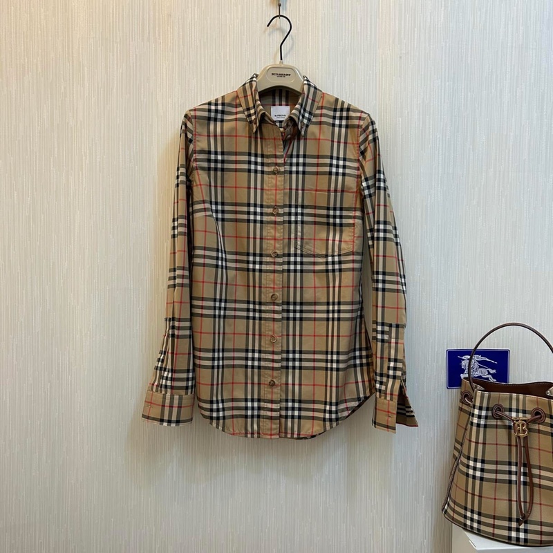 BURBERRY英國黑標格紋襯衫-3