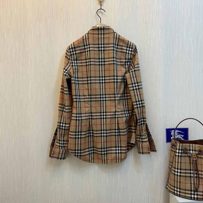 BURBERRY英國黑標格紋襯衫-4
