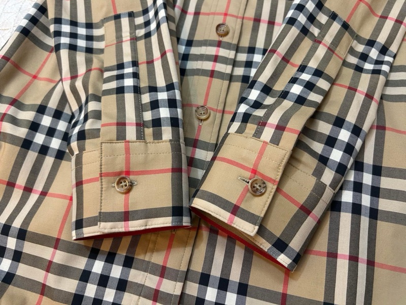 BURBERRY英國黑標格紋襯衫-5