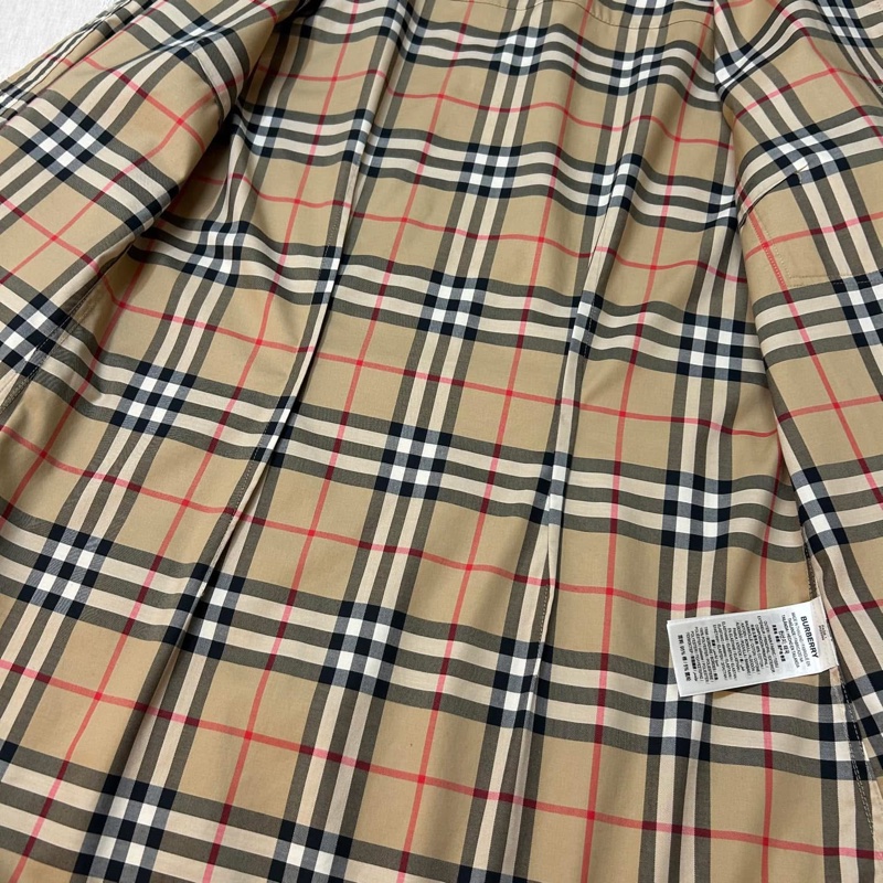 BURBERRY英國黑標格紋襯衫-11