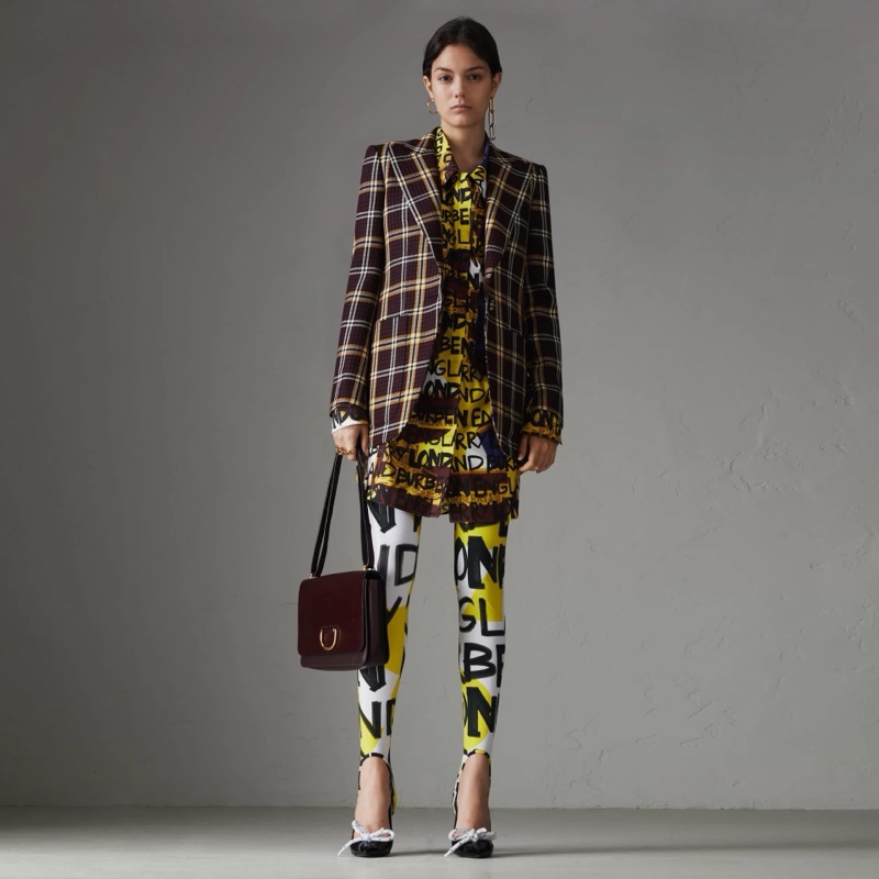 BURBERRY 英國黑標酒紅格紋西裝外套-0