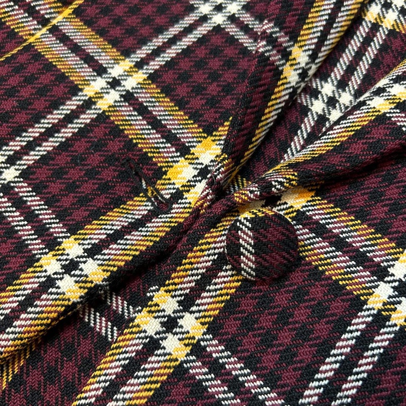BURBERRY 英國黑標酒紅格紋西裝外套-6