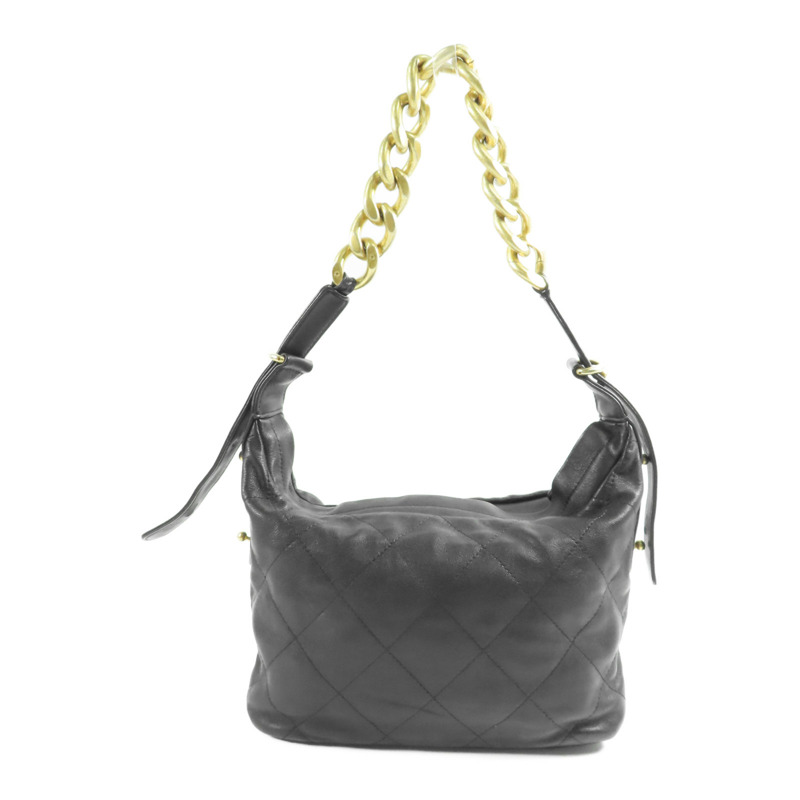 CHANEL 牛皮皮革Hobo Bag金扣肩背袋-1