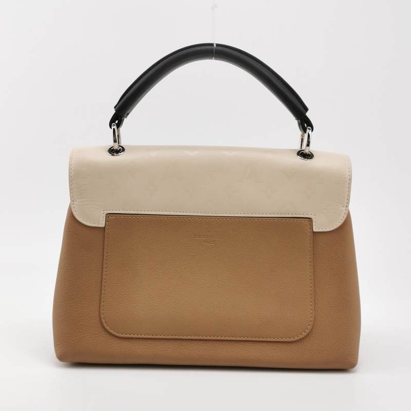 Louis Vuitton (LV) Very One Handle 牛皮 拼色 老花 壓紋 單肩包 晶片款-2